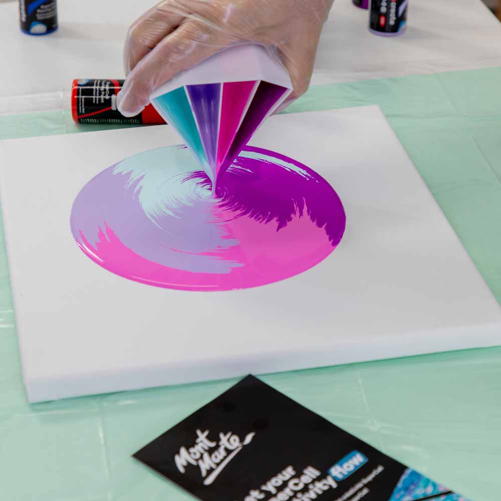 Mont Marte SuperCell Pouring Paint Kit Premium – 67-teiliges Set - SETL