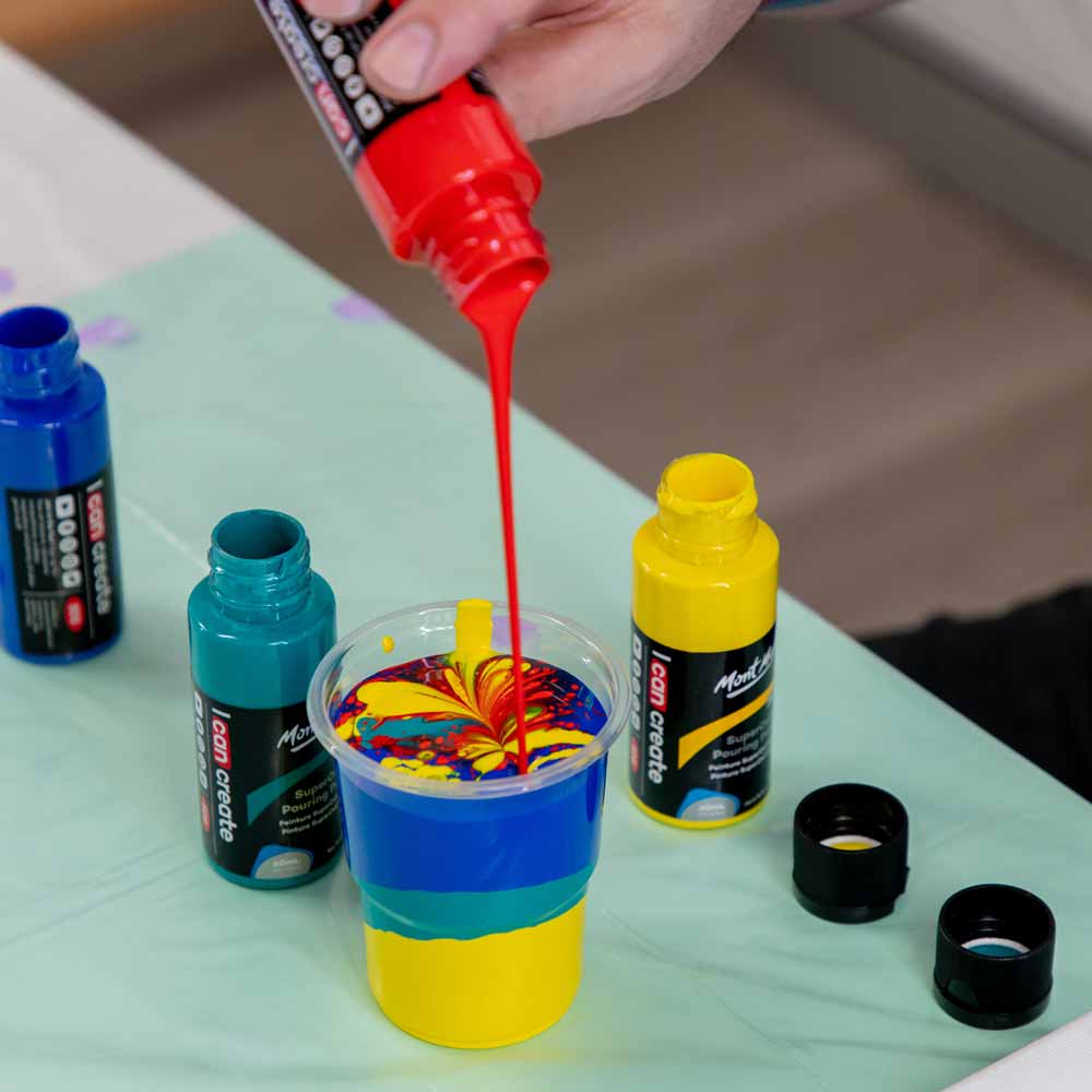 Mont Marte SuperCell Pouring Paint Kit Premium – 67-teiliges Set - SETL