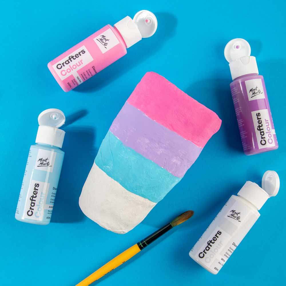 Mont Marte Acrylfarben Set 21 x 60 ml – inkl. Fluor- & Metallic-Farben - SETL