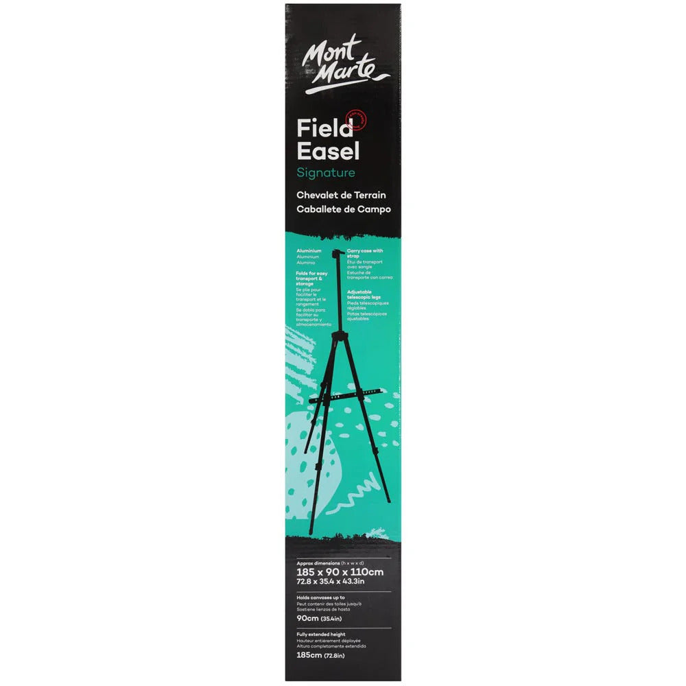 Mont Marte Feldstaffelei aus Aluminium, höhenverstellbar, für Leinwände bis 90 cm - SETL