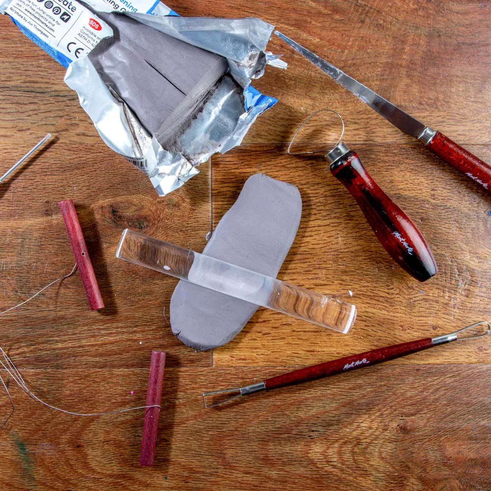 Mont Marte Lufttrocknende Modelliermasse 500 g Grau - SETL