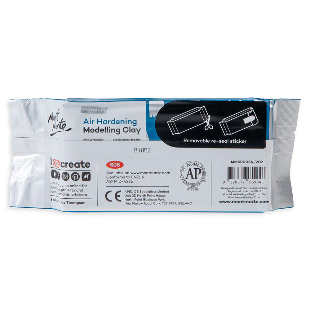Mont Marte Lufttrocknende Modelliermasse 500 g Grau - SETL