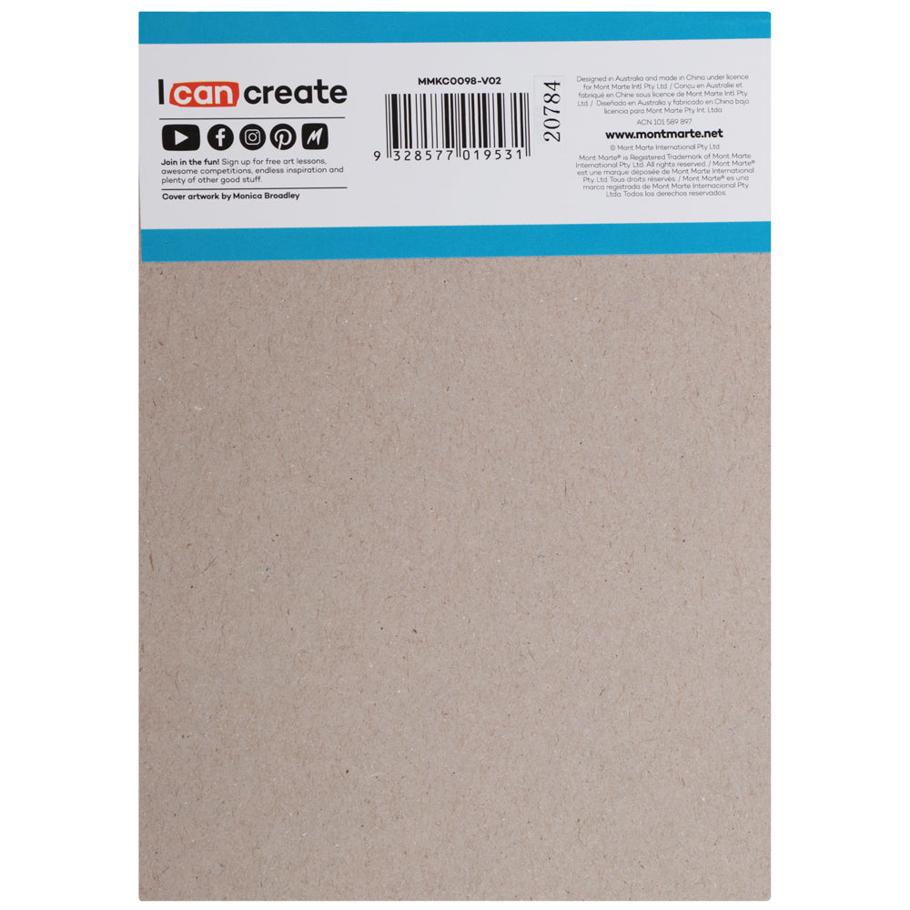 Mont Marte Doodle Pad A6 – kompakter Zeichenblock mit 100 Blatt, 80 g/m² - SETL