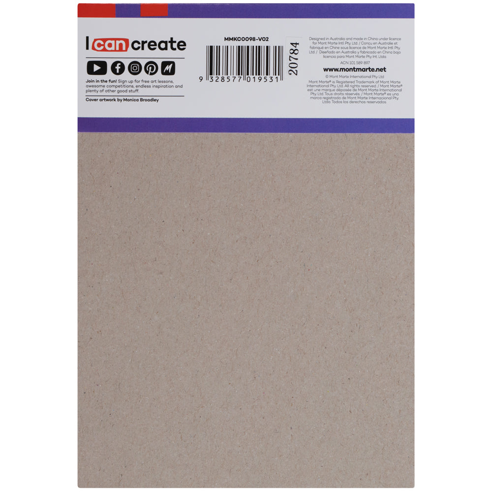 Mont Marte Doodle Pad A6 – kompakter Zeichenblock mit 100 Blatt, 80 g/m² - SETL