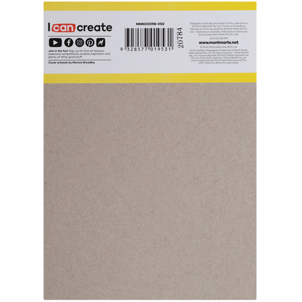 Mont Marte Doodle Pad A6 – kompakter Zeichenblock mit 100 Blatt, 80 g/m² - SETL