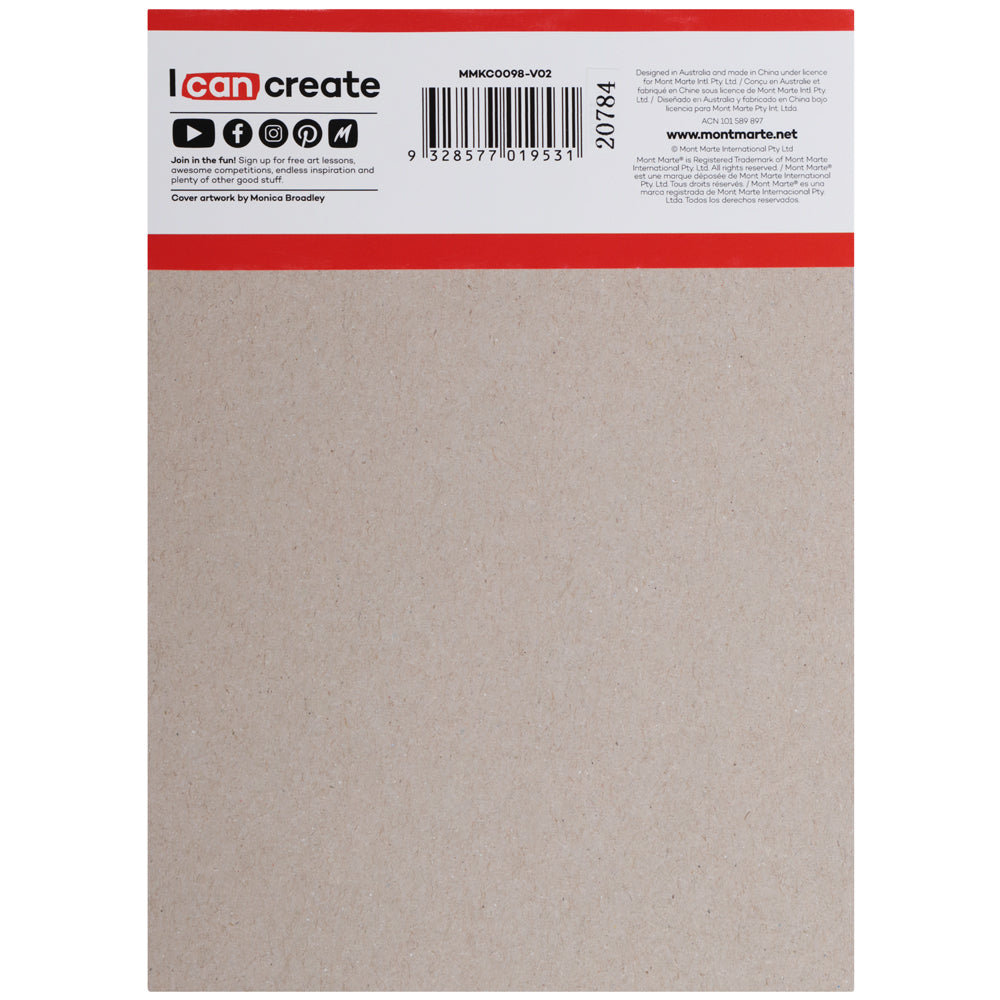 Mont Marte Doodle Pad A6 – kompakter Zeichenblock mit 100 Blatt, 80 g/m² - SETL