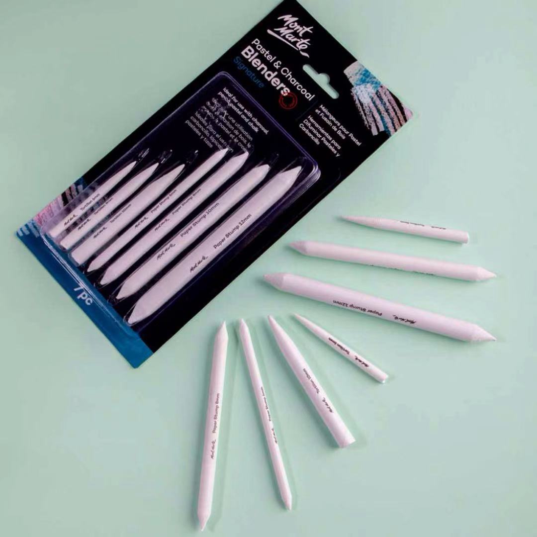 Mont Marte Papierwischer Set 7-teilig für Kohle, Pastell & Graphit - SETL