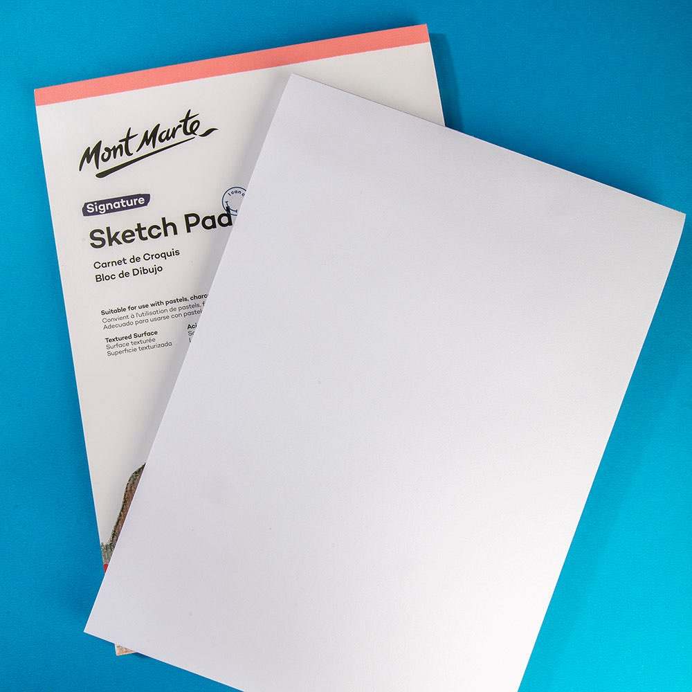 Mont Marte Skizzenblock 150 g/m² – 25 Blatt, A4/A5 - SETL