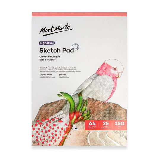 Mont Marte Skizzenblock 150 g/m² – 25 Blatt, A4/A5 - SETL