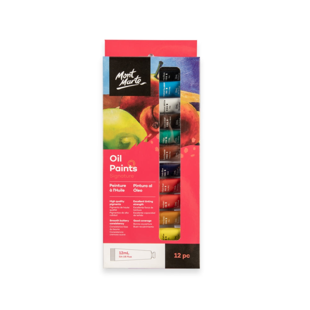 Mont Marte Ölfarben Set 12 / 24 Farben x 12 ml - SETL
