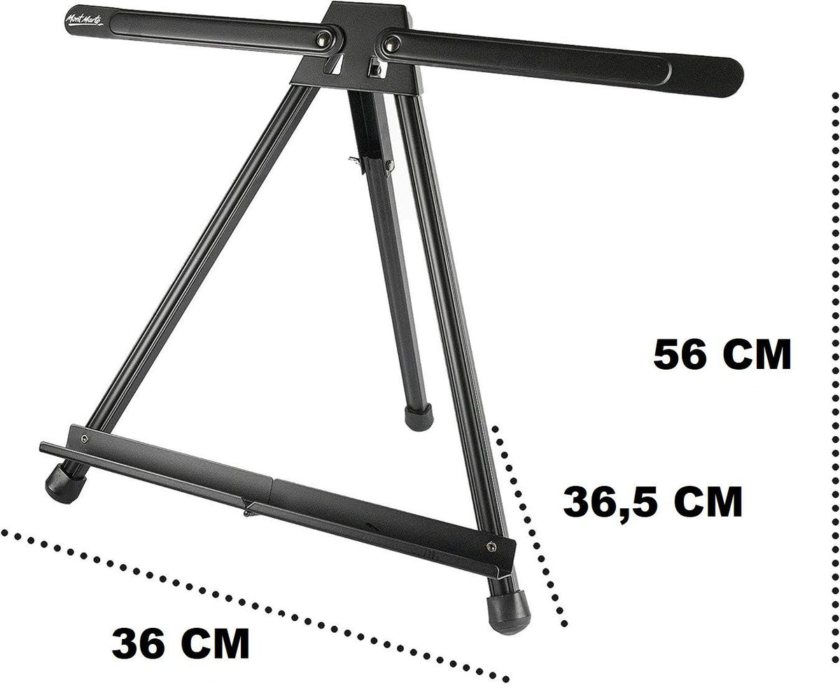 Mont Marte Tischstaffelei - aus Aluminium - 56cm hoch - SETL