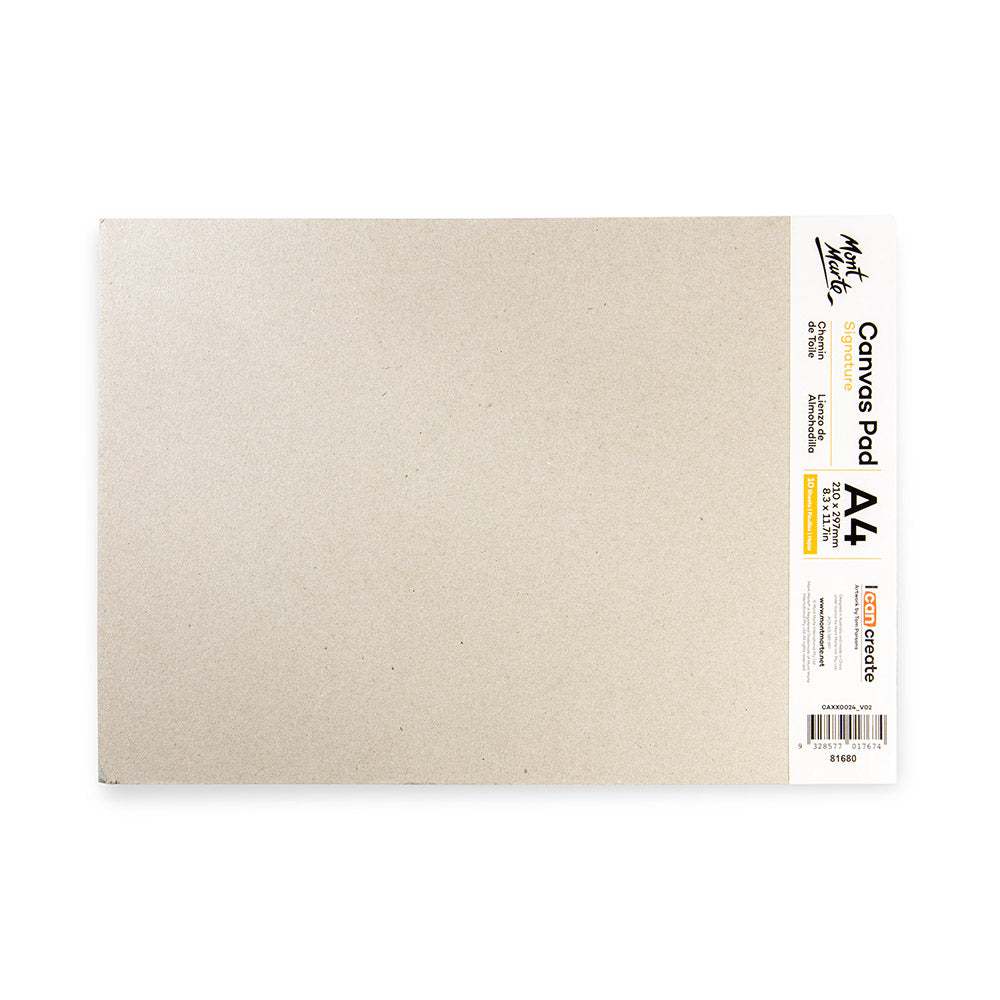 Mont Marte Leinwand-Malblock A4, 10 Blatt - SETL