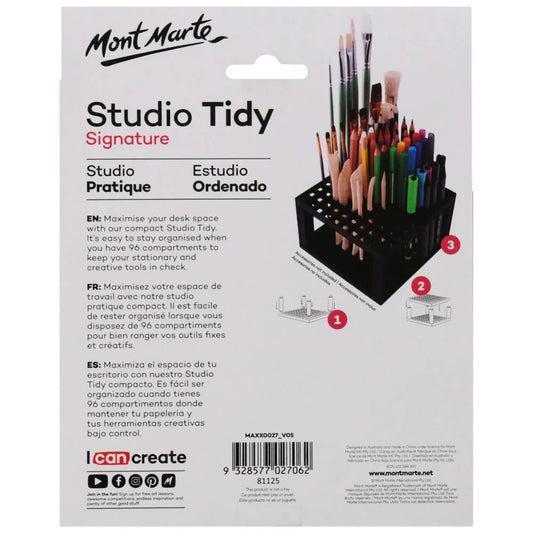 Mont Marte Studio Organizer mit 96 Fächern für Pinsel und Stifte - SETL