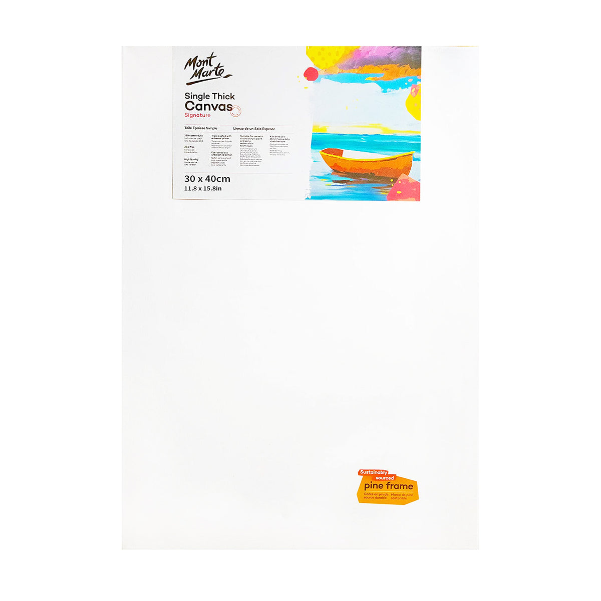 Mont Marte Signature Single Thick Leinwand – umweltfreundlich grundierte Baumwolle - SETL