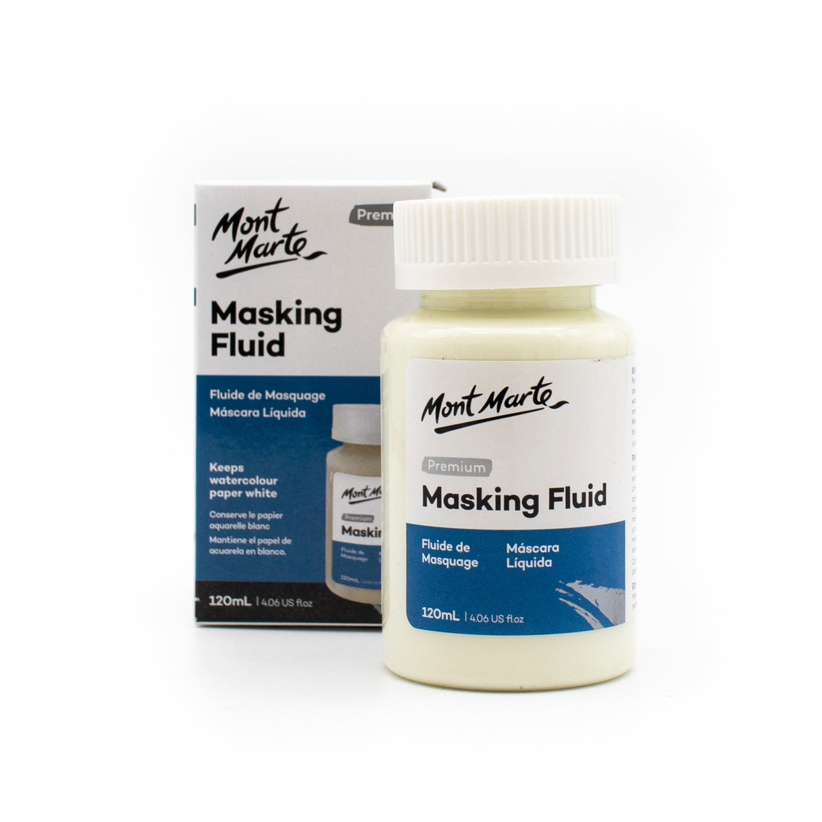 Mont Marte Maskierflüssigket - 120ml, abziehbares Rubbelkrepp - SETL
