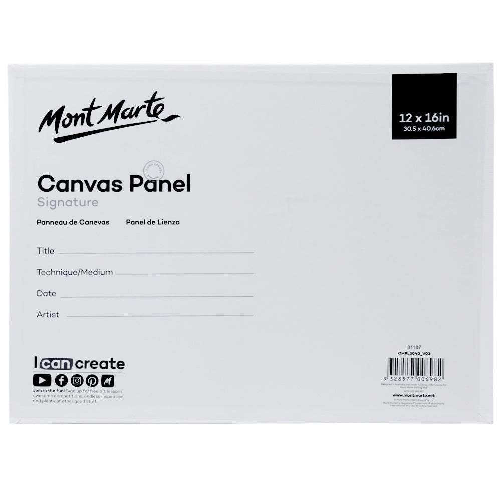 Mont Marte Leinwandplatte 30,5 x 40,6 cm - SETL