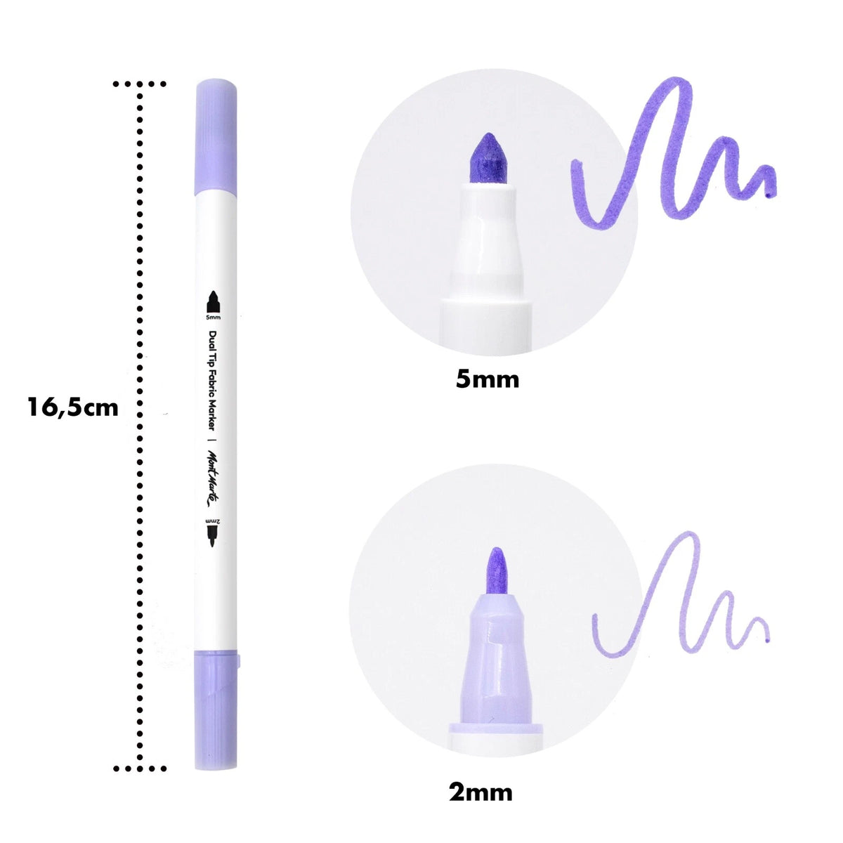 Mont Marte Textilmarker Set 12 Farben - SETL