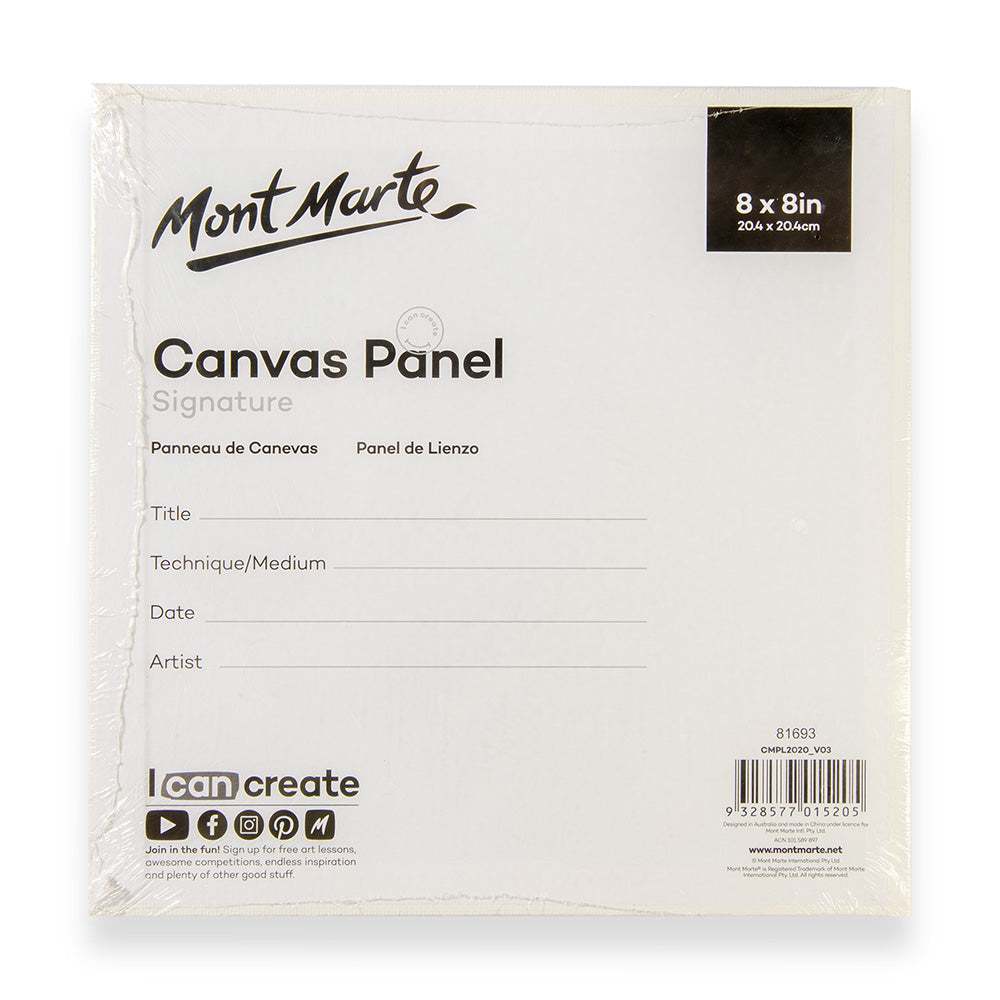 Mont Marte Leinwandplatten 20,4 x 20,4 cm, 2er Set - SETL