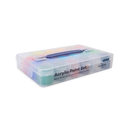 Mont Marte Acrylfarben Set im Koffer – 12 / 24 x 20 ml - SETL