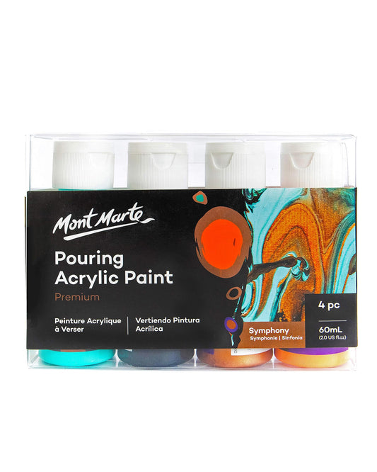 Mont Marte Pouring Set - Symphonie - 4x60ml in Flaschen - SETL